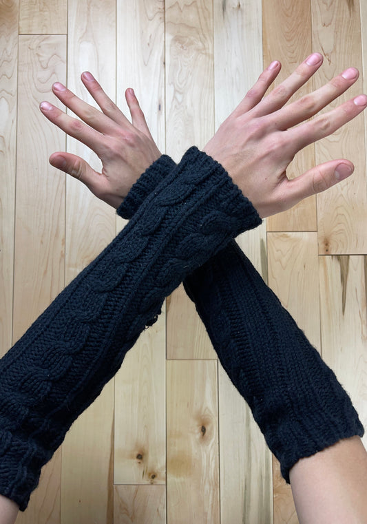 Vintage Y’a by Yohji Yamamoto Cable Knit Wool Armwarmers