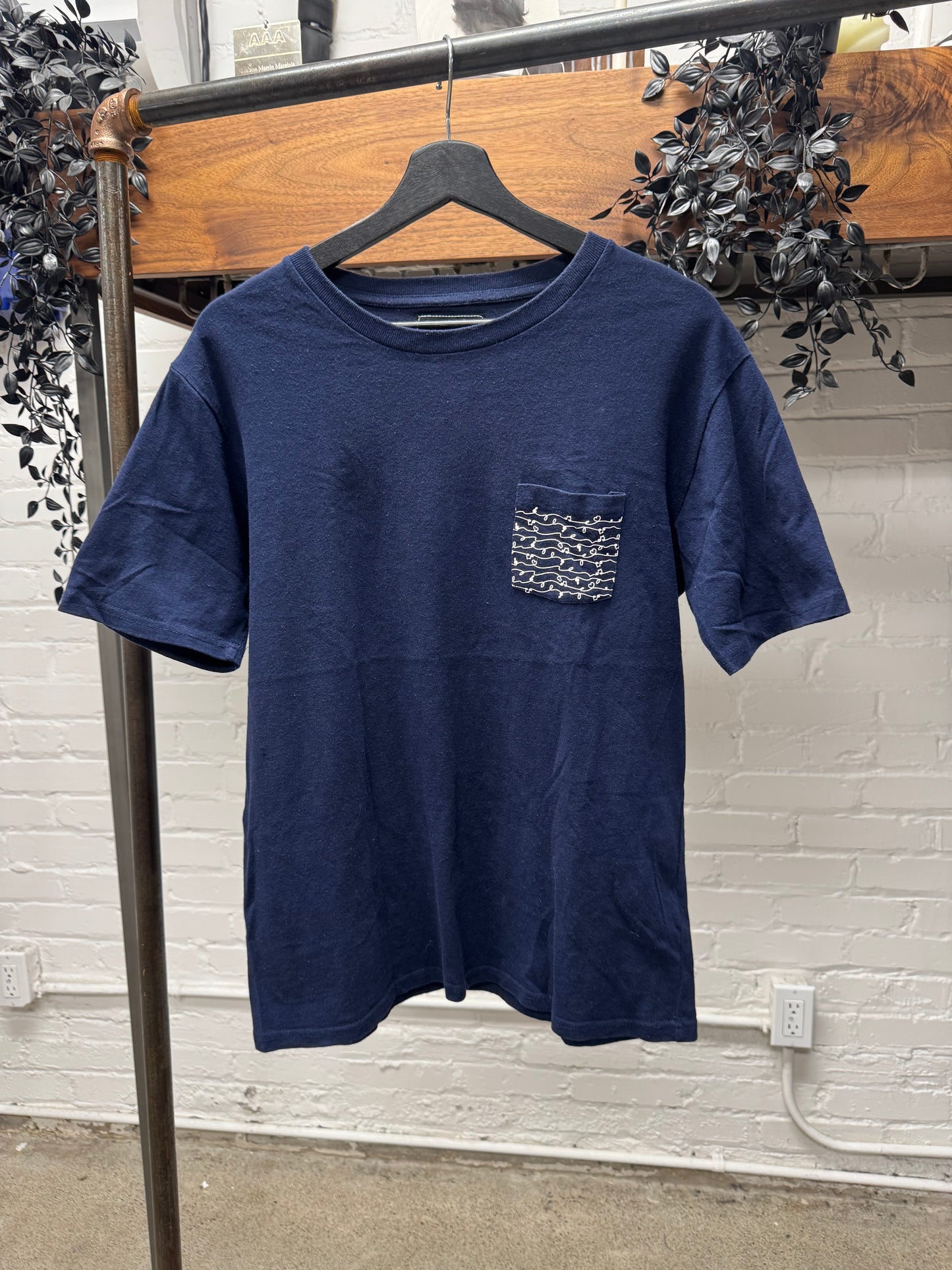 Number (N)ine ‘Music Pocket’ Blue/White T-Shirt