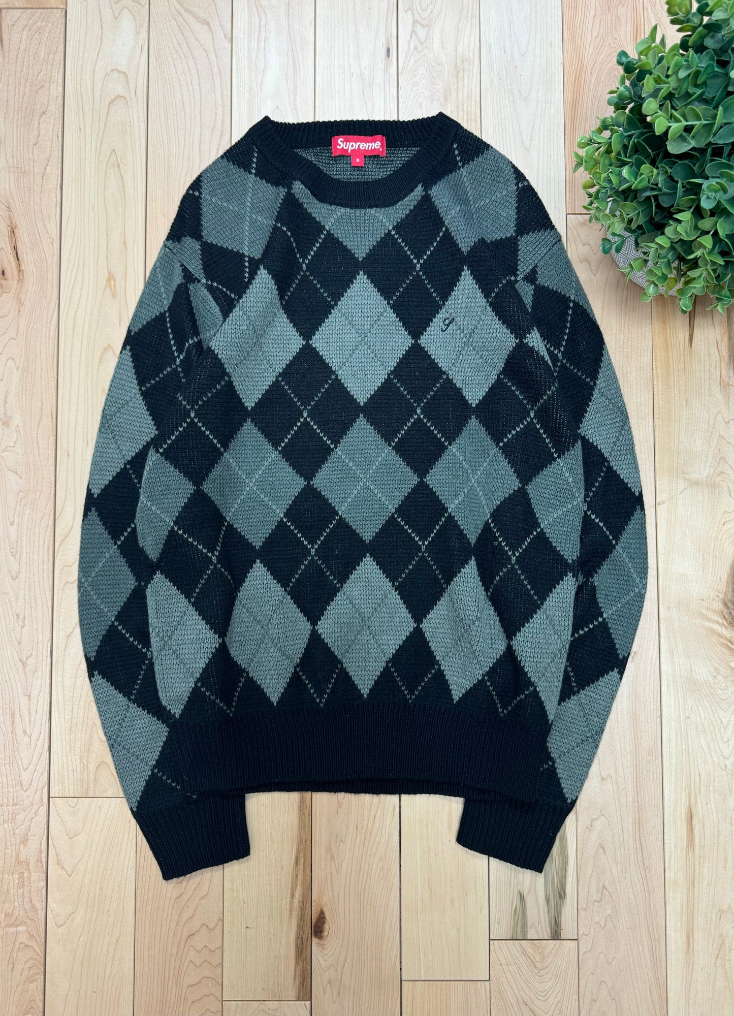 Autumn Winter 2015 Supreme Argyle Knit Sweater