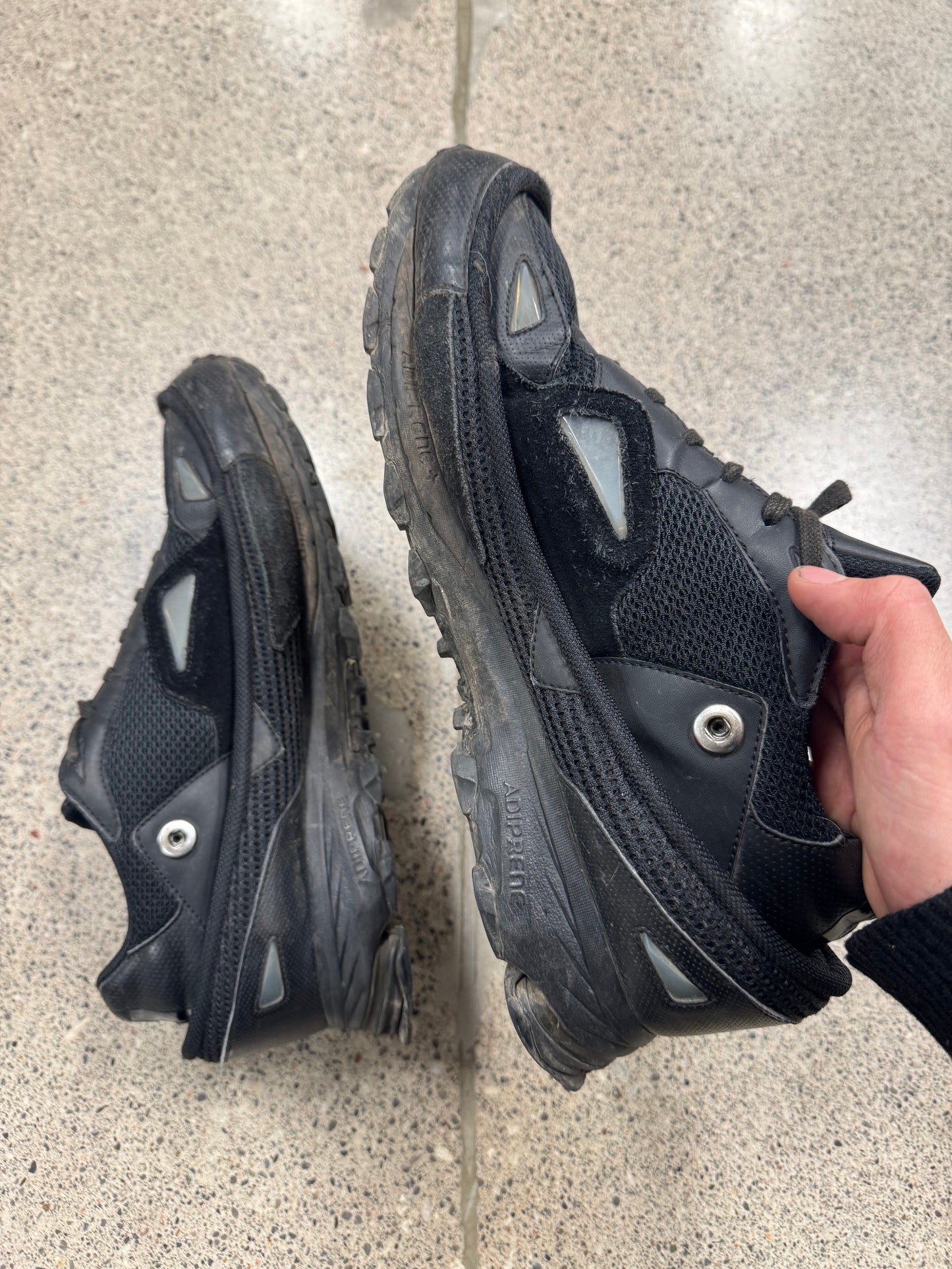 Raf Simons Ozweegos ‘Trail Runners’ Black Low Top Sneakers