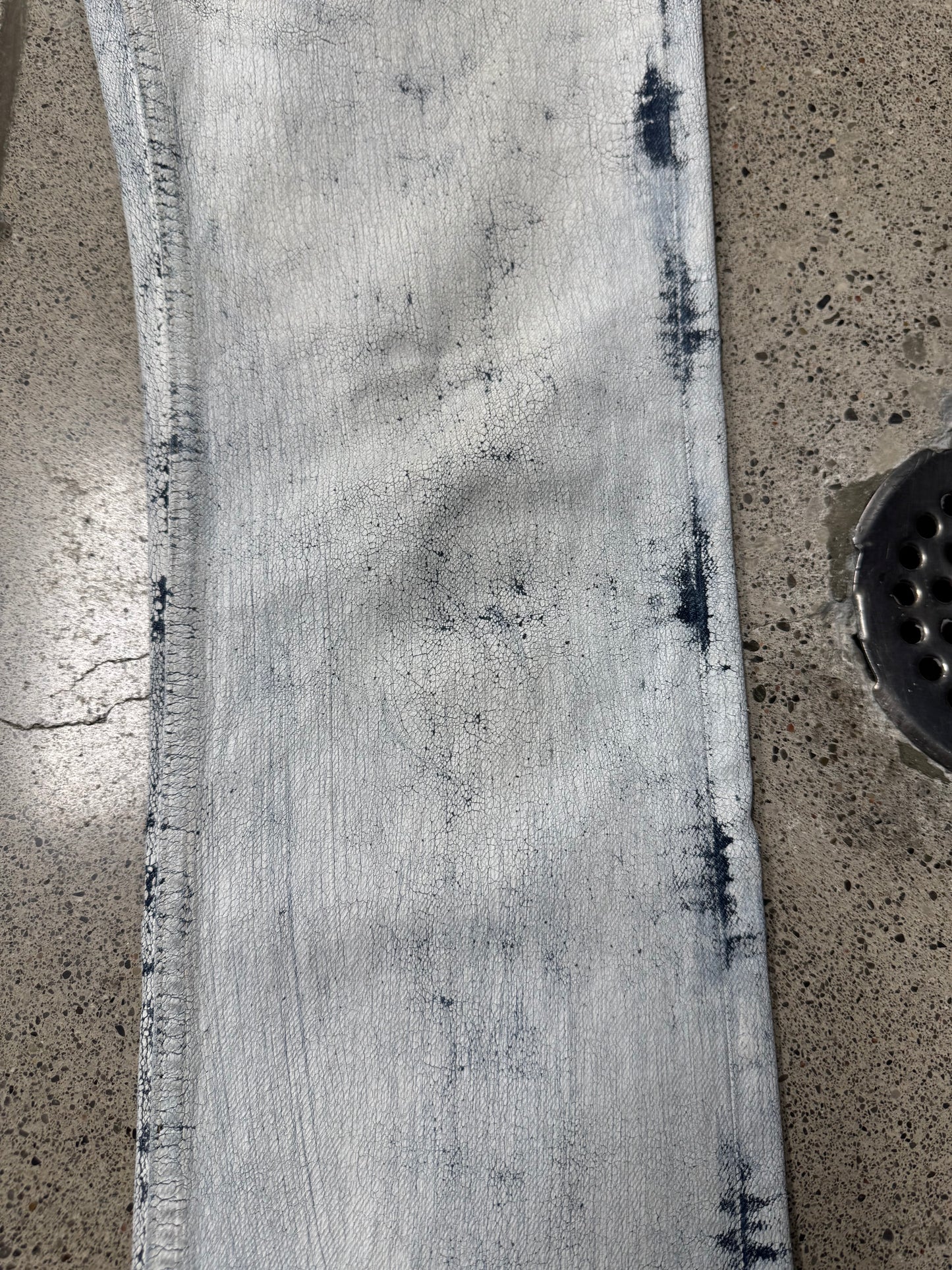 2012 Maison Margiela x H&M ‘Paint Coated’ White Denim