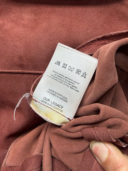 Our Legacy ‘Rustic Orange’ Suede Overshirt Jacket
