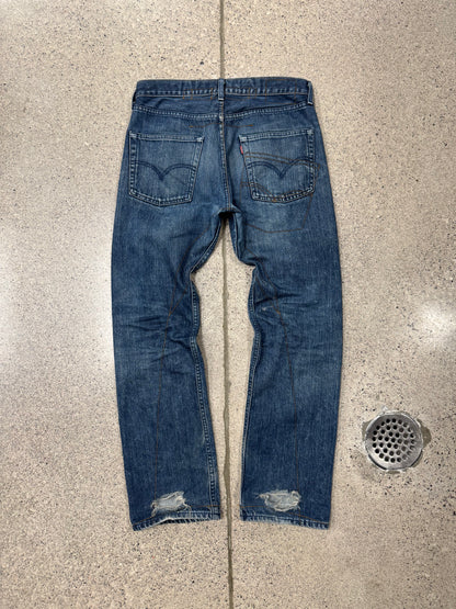 2000s Junya Watanabe c Levi’s ‘501’ Contrast Stitch Bootcut Denim
