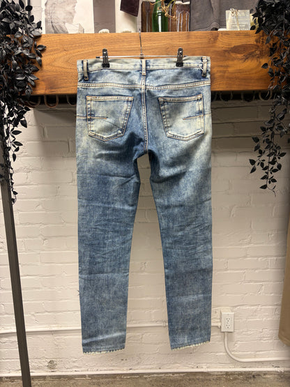 Dior Homme ‘Bleach’ Light Washed Blue Skinny Jeans