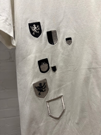 AW2002 Dior Homme by Hedi Slimane ‘Reflexion’ Embroidered Crest White T-Shirt