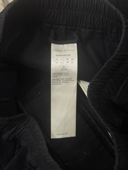 AW2020 Rick Owens ‘Performa’ Corduroy Drop Crotch Cargo Shorts