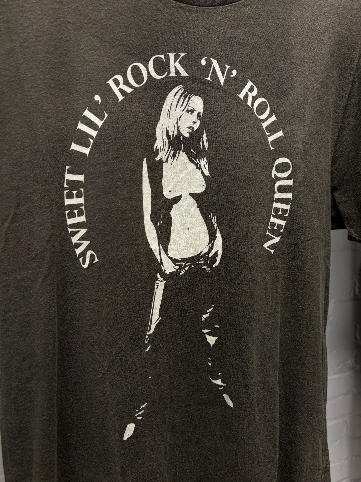Hysteric Glamour ‘Kick & Bite’ Faded Brown Graphic T-Shirt