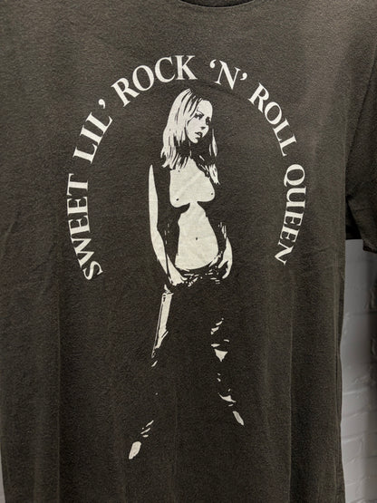 Hysteric Glamour ‘Kick & Bite’ Faded Brown Graphic T-Shirt