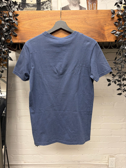 SS2016 Dior Homme ‘Script’ Blue/Red Written Logo T-Shirt