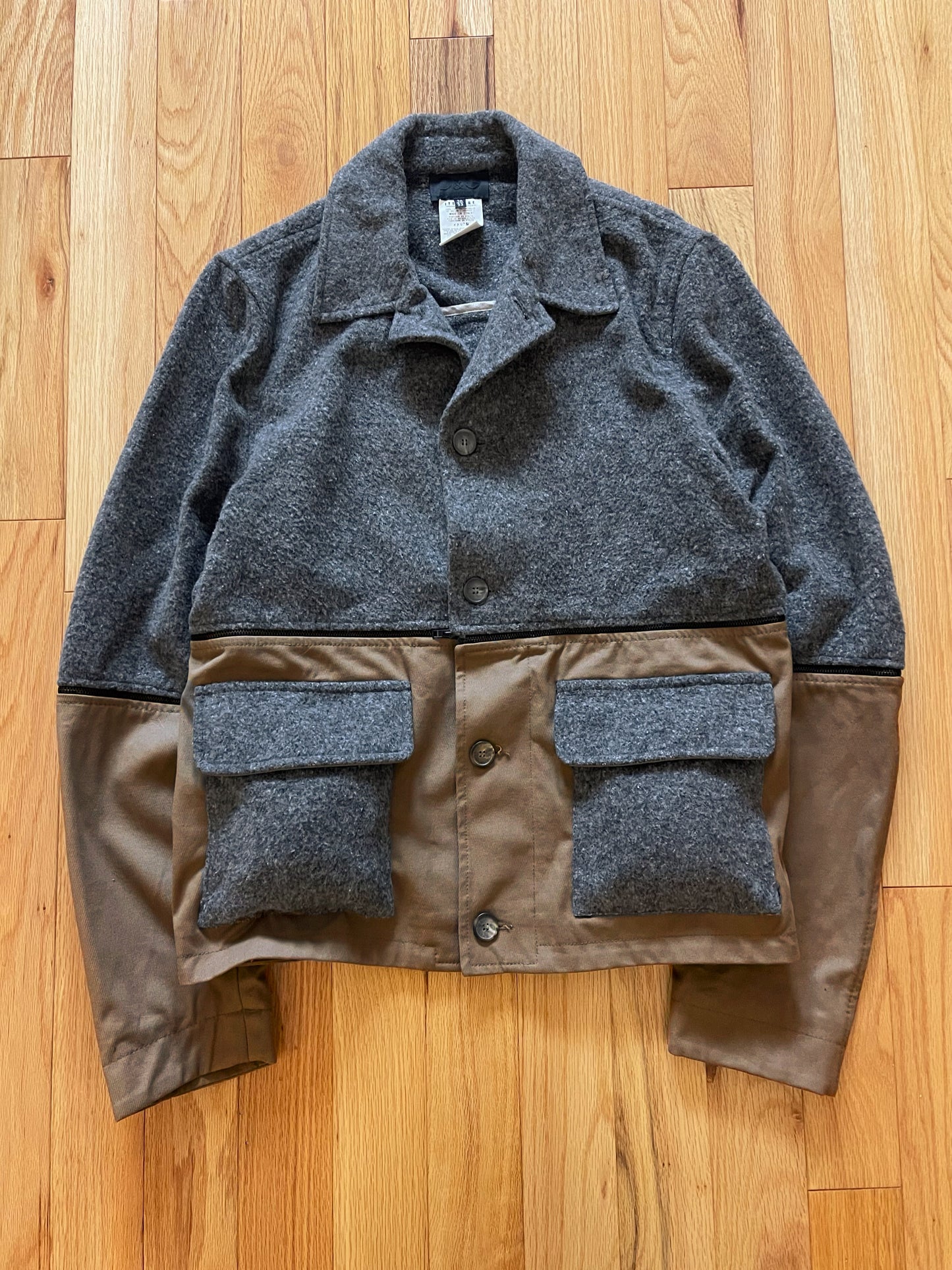 2000s Dolce & Gabbana Detachable Wool Button Down Jacket