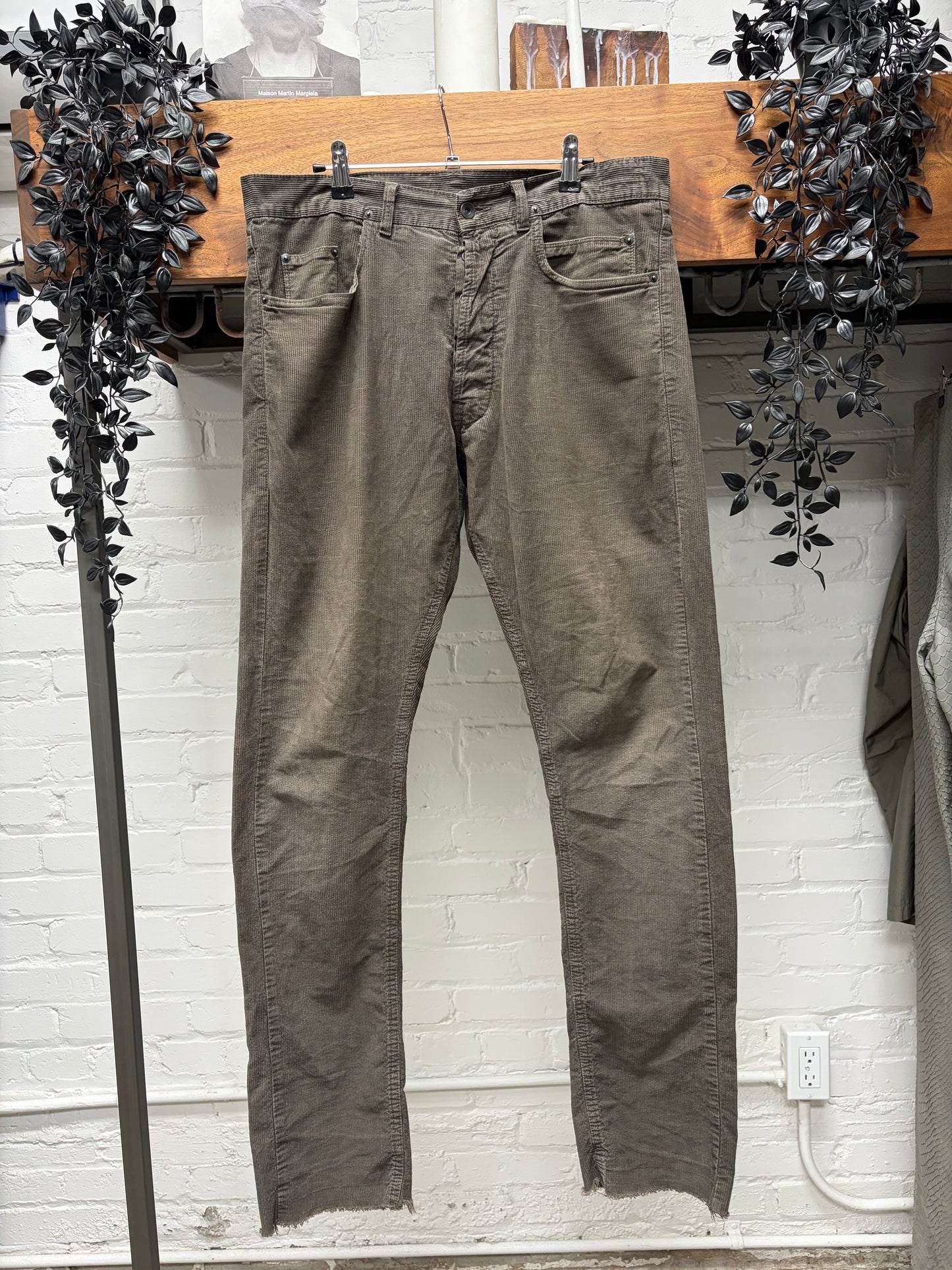 AW2007 Rick Owens ‘Exploder’ Dust Corduroy ‘Detroit Cut’ Denim