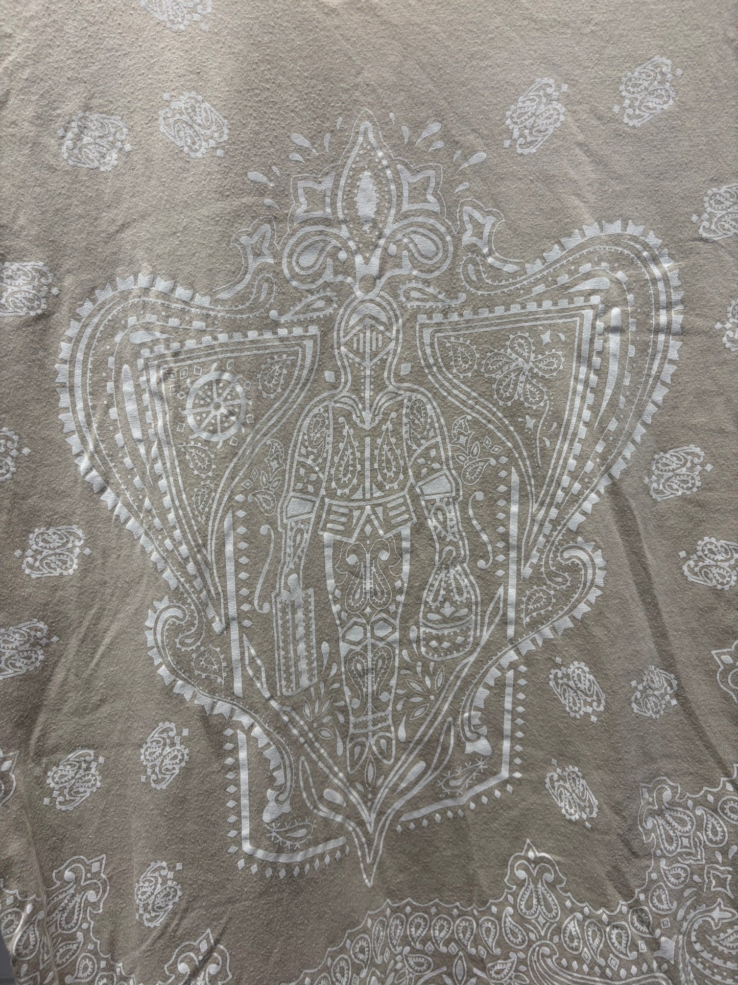 2000s Gucci by Frida Giannini Paisley ‘Crest Logo’ Graphic T-Shirt