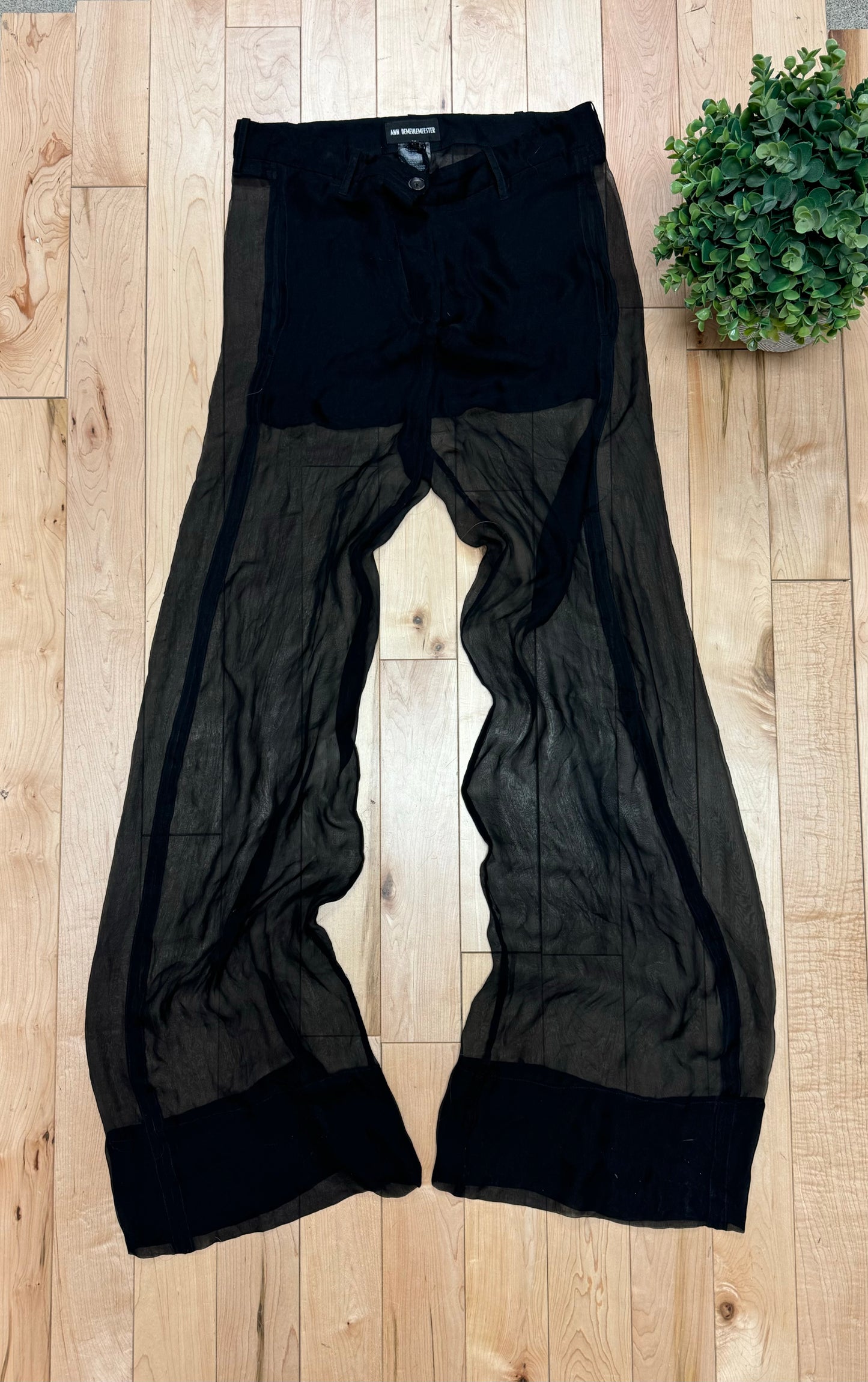 Ann Demeulemeester ‘Innocence’ Black Mesh Trousers