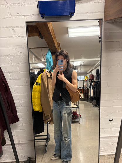 Givenchy Brown Calfskin Leather Shoulder Hobo Bag