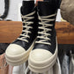 Rick Owens DRKSHDW ‘Double Bumper’ Ramones Leather High Top Sneakers