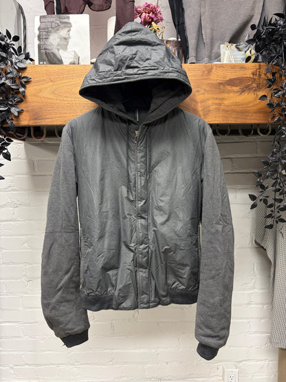 Dior Homme Grey Winterized Jacket with Hoodie Lined Interior