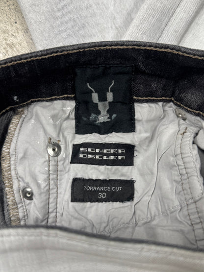 SAMPLE Rick Owens ‘Torrence Cut’ Waxed White Denim