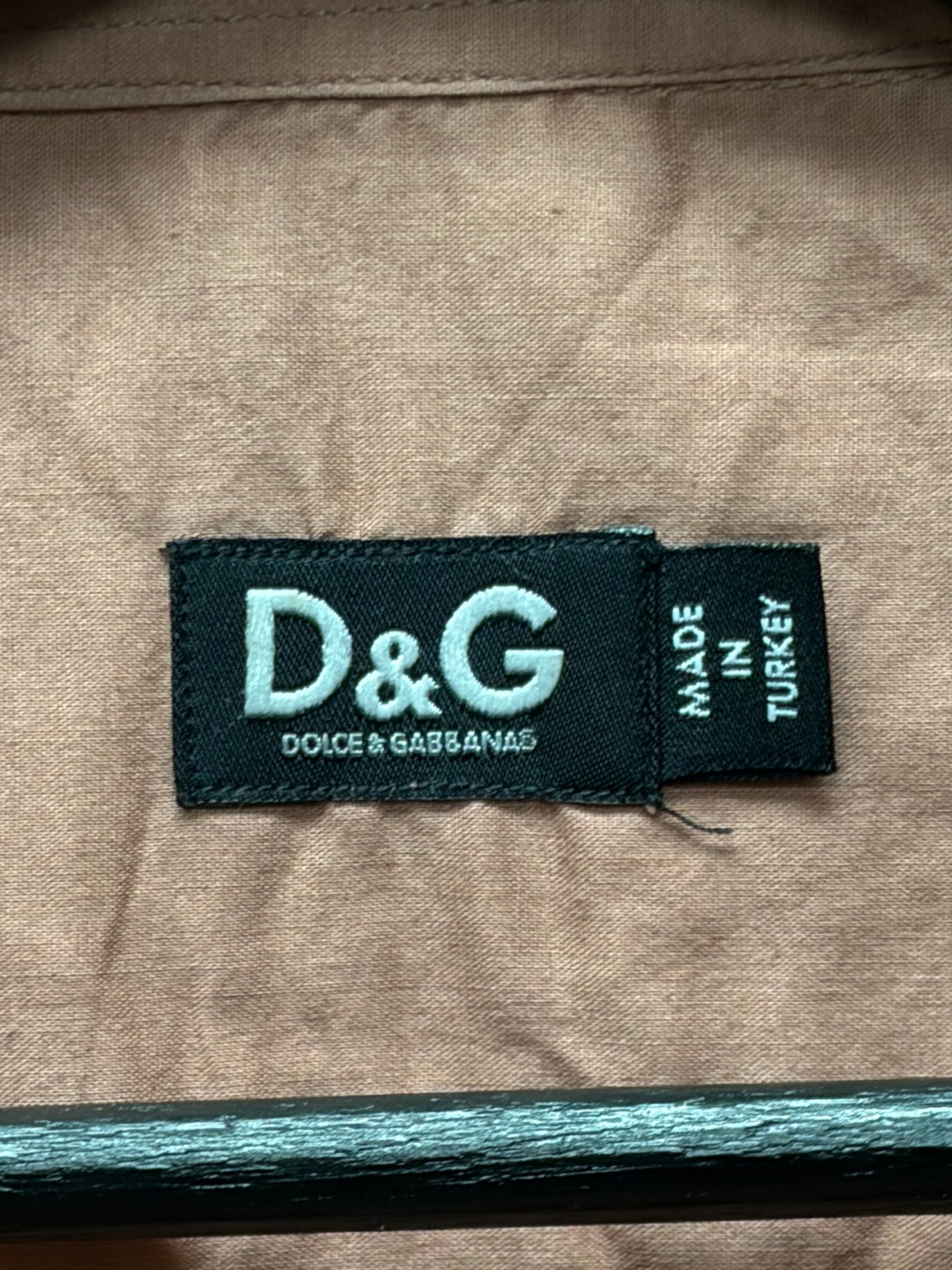 Dolce & Gabbana ‘Vintage Advertisement’ Clay Button Up Shirt