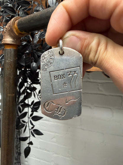 2019 Chrome Hearts Aoyama Store ‘20th  Anniversary’ 925 Silver Dogtag Pendant