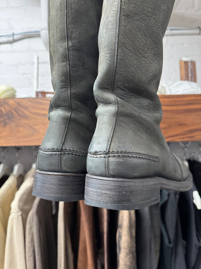 AW2004 Dior Homme ‘Victim of the Crime’ Leather High Cut Boots