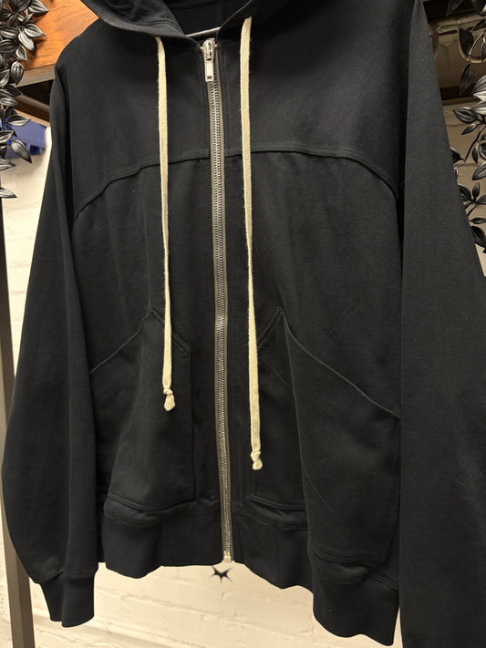 AW2022 Rick Owens ‘Strobe’ Jersey Cotton ‘Windbreaker’ Zip-Up Hoodie