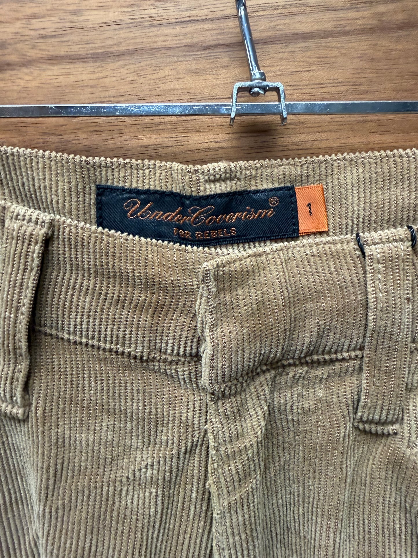 2000s Undercover Golden Brown ‘Patti Smith’ Bolt Corduroy Bootcut Pants