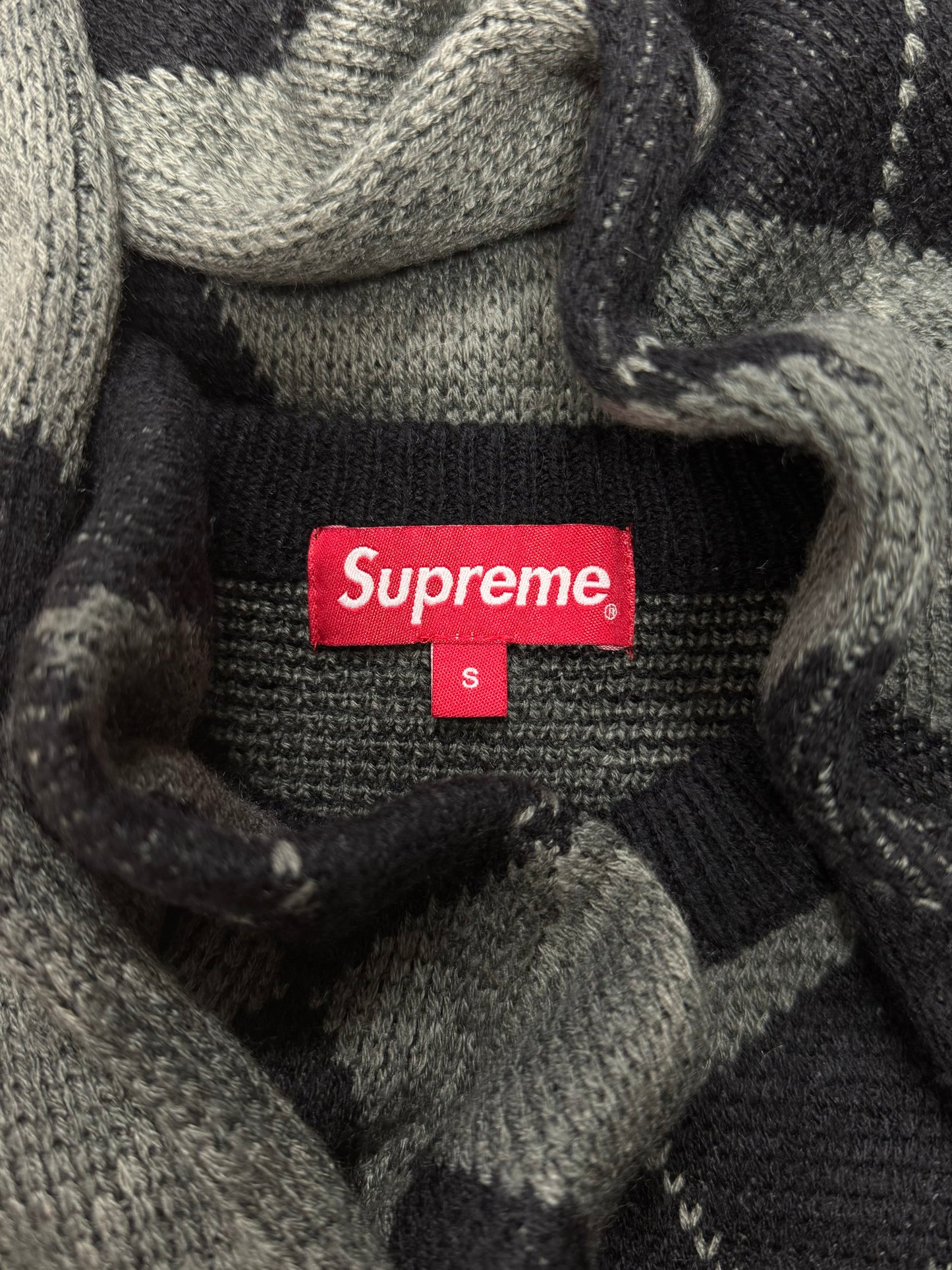 Autumn Winter 2015 Supreme Argyle Knit Sweater