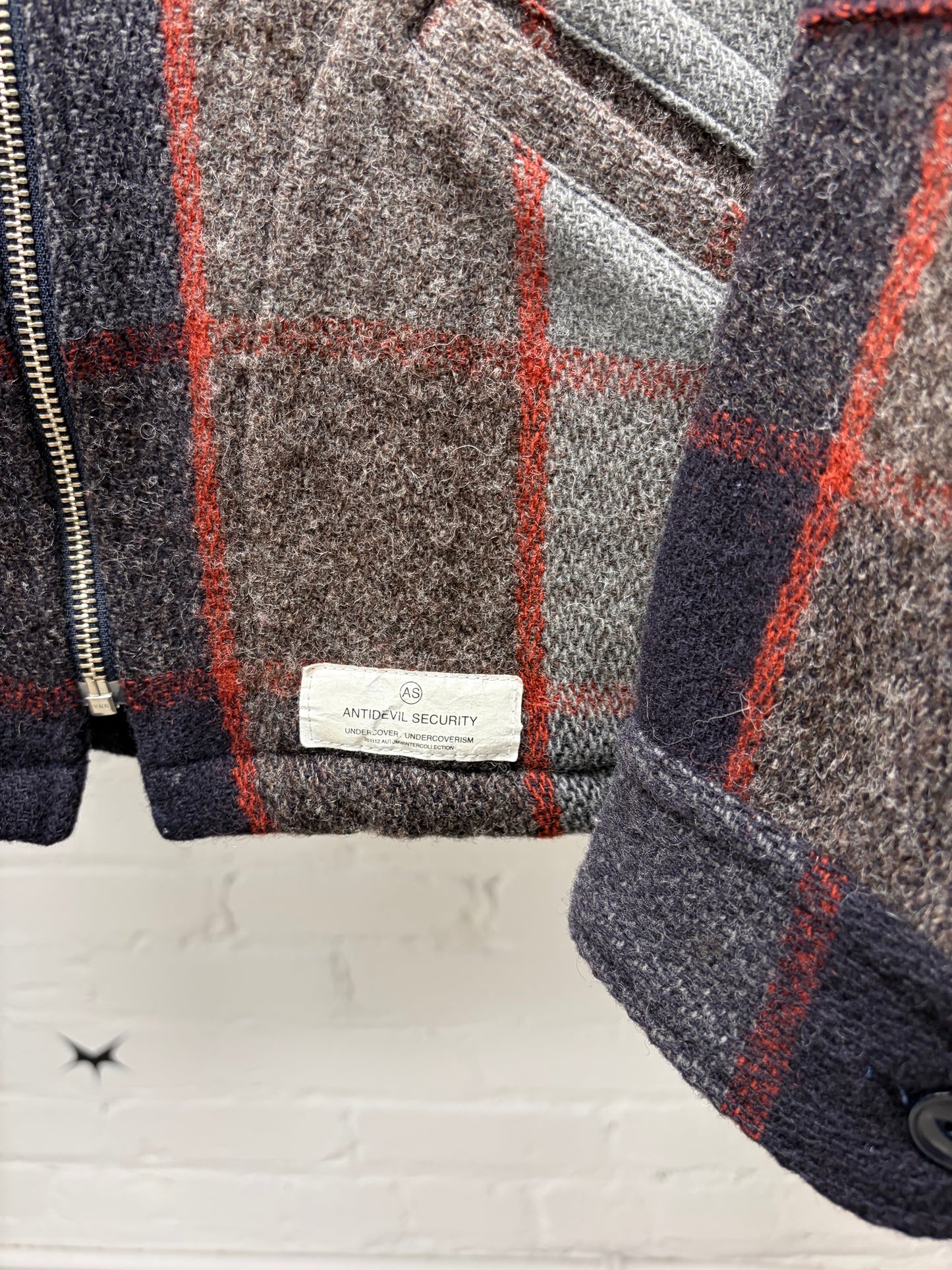 AW2011 Undercover Plaid Zip-Up Work Shirt