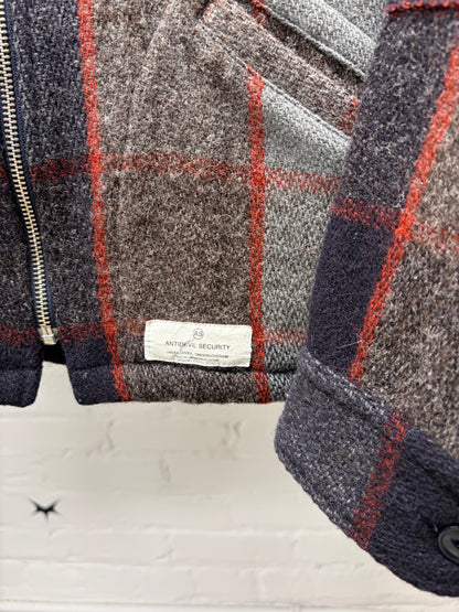 AW2011 Undercover Plaid Zip-Up Work Shirt