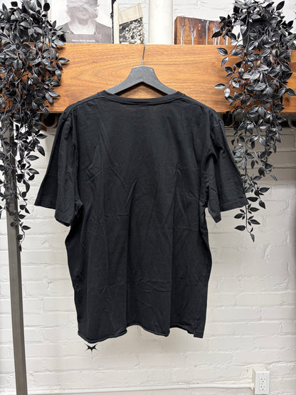 2018 Saint Laurent ‘Nails Logo’ Black Graphic T-Shirt