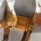 Saint Laurent ‘Wyatt’ Brown Suede Harness Boots