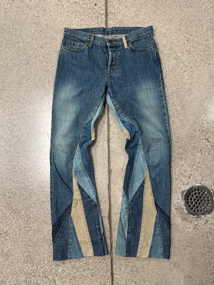 Hysteric Glamour ‘Patchwork’ Flared Leg Denim