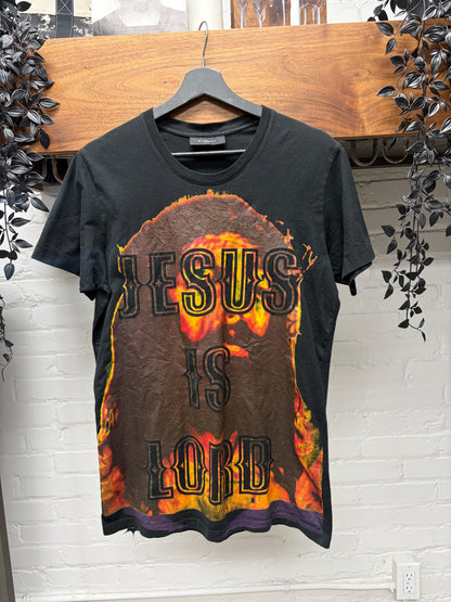 Givenchy ‘Jesus is Lord’ Burning Graphic T-Shirt