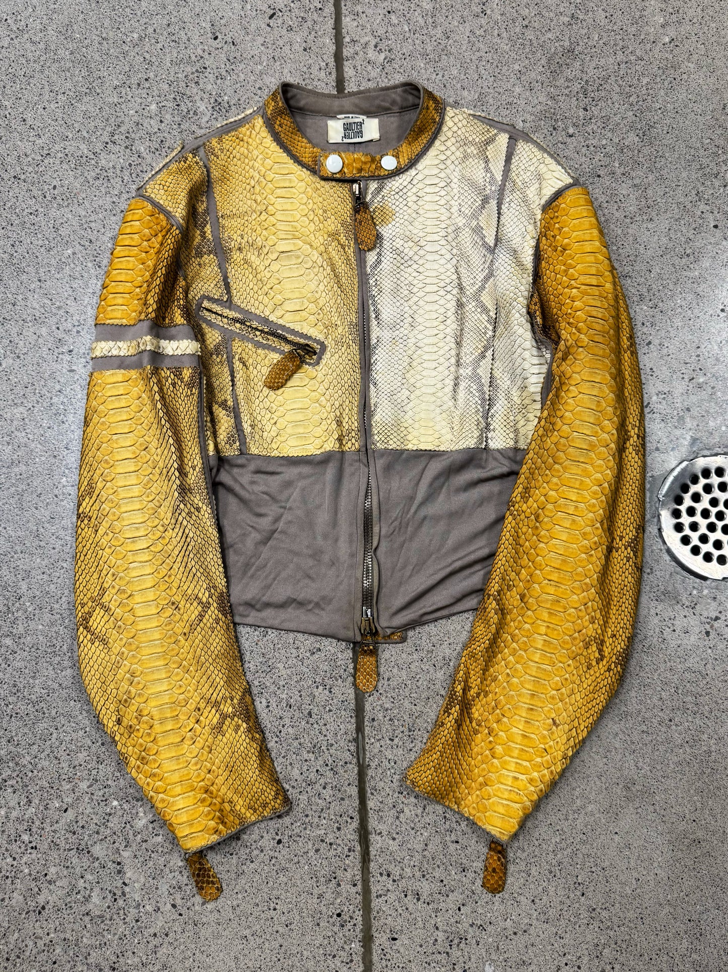 Vintage Jean Paul Gaultier ‘Gaultier²’ Genuine Python Leather Jacket.