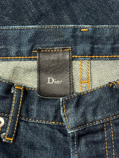 Dior Homme Raw Blue ‘Button Fly’ Skinny Denim