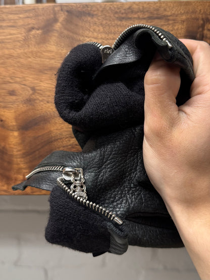 Chrome Hearts ‘Dagger Zip’ Lambskin Leather Gloves