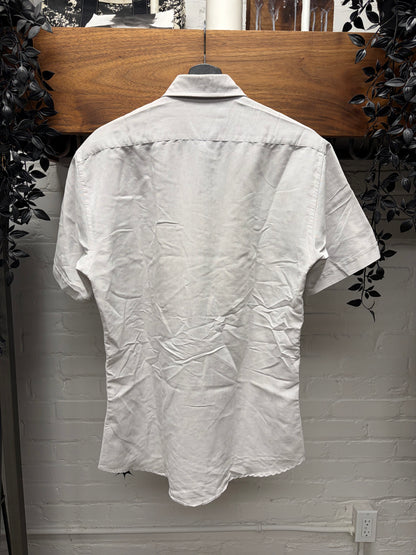 1990s Saint Laurent Jeans ‘Pocket Logo’ Button Up Work Shirt