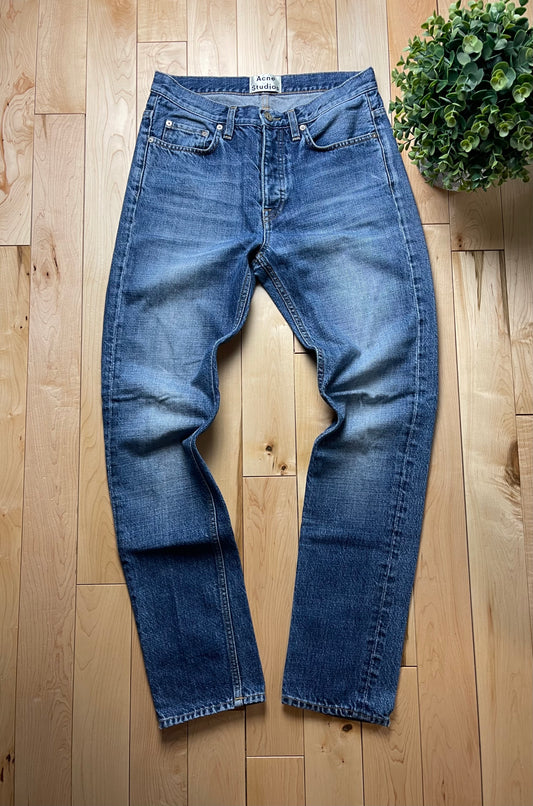 Acne Studios Faded Blue Slim Cut Denim