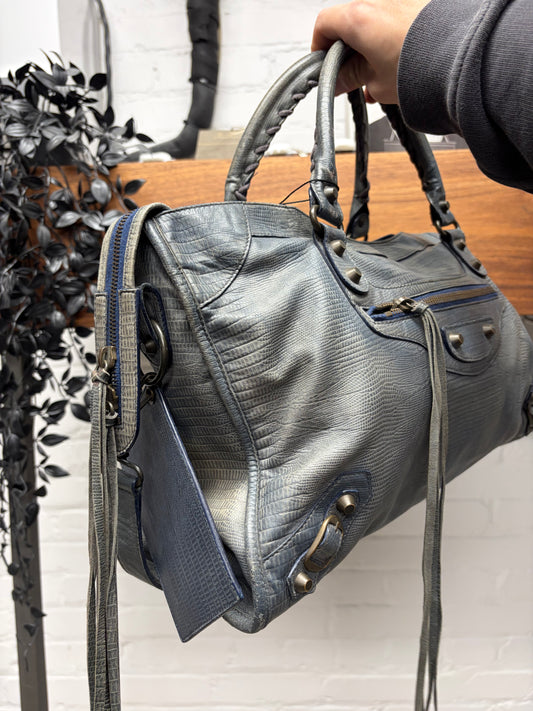 2011 Balenciaga ‘10 Year Anniversary’ Lizard Leather ‘City’ Bag