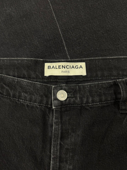 2016 Balenciaga 3/4 Length Wide Leg Denim