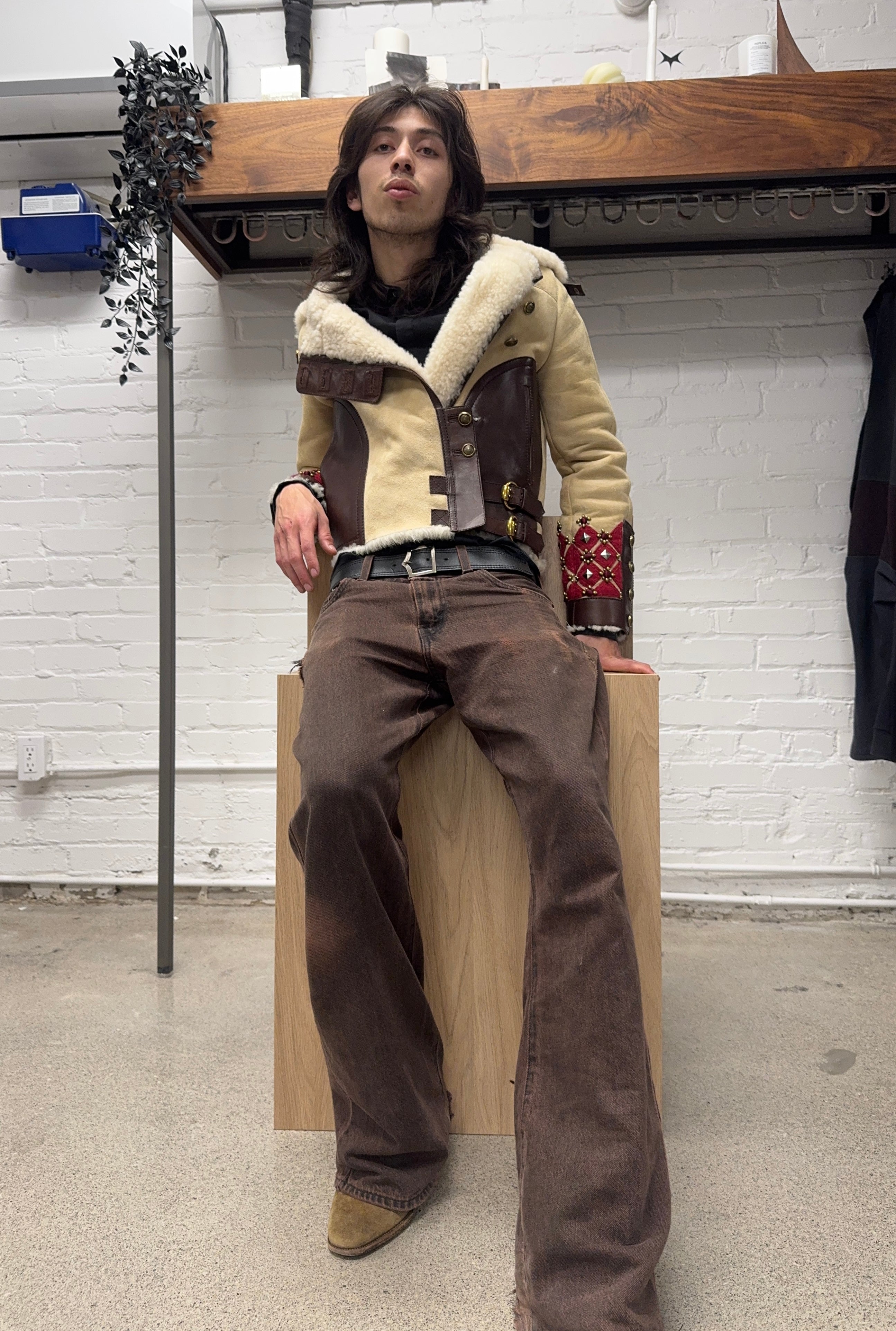 AW2008 Gucci by Frida Giannini Shearling 'Aviator' Jacket