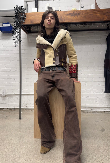 AW2008 Gucci by Frida Giannini Shearling ‘Aviator’ Jacket