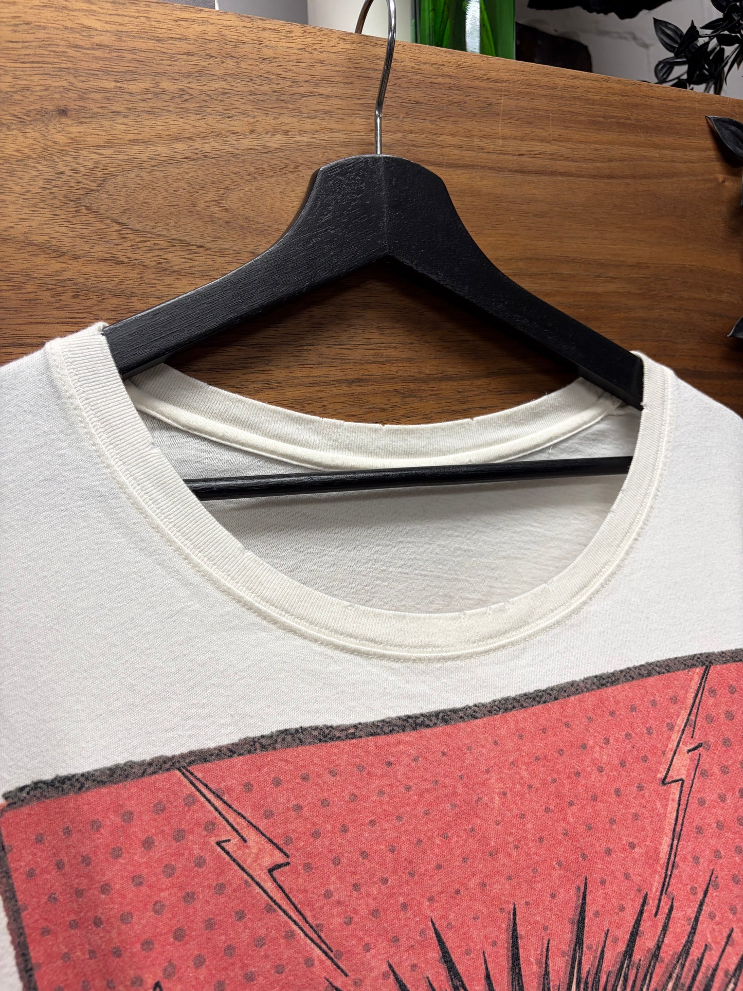2018 Gucci ‘Amour’ Eye Graphic Red/Cream Distressed Cotton T-Shirt