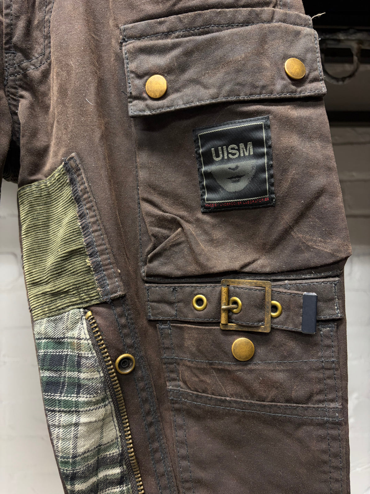 AW2008 Undercover ‘Unreal Real Clothes’ Heavy Canvas Oil Waxed Hybrid Skinny Cargo Denim