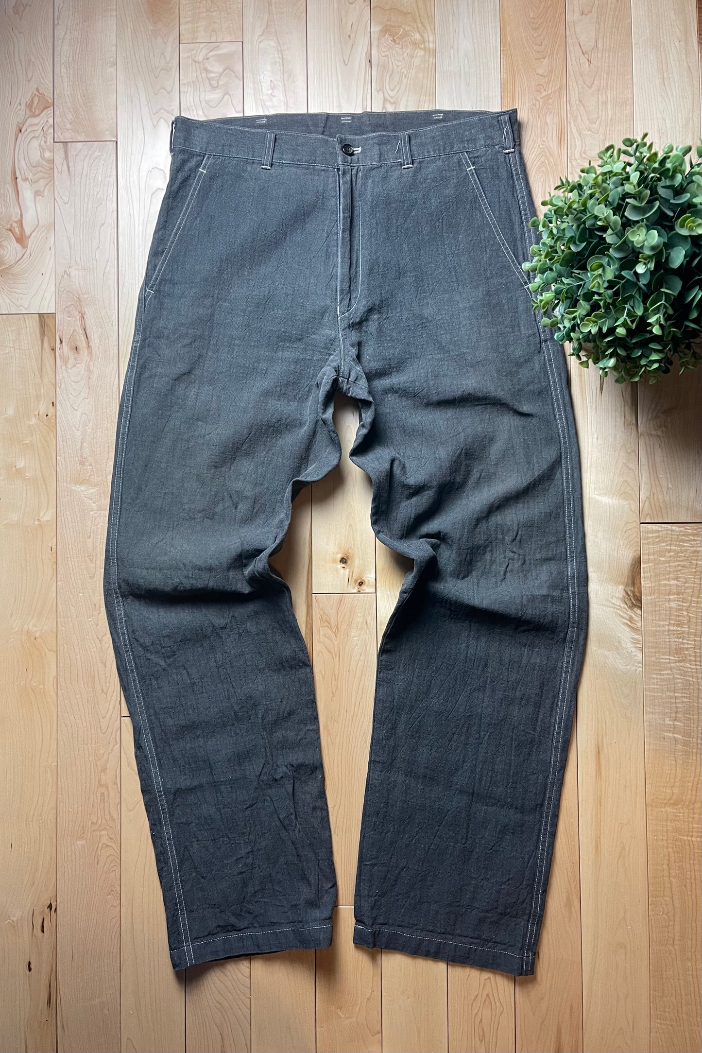 1999 Comme Des Garcons Homme Wide Leg Work Denim