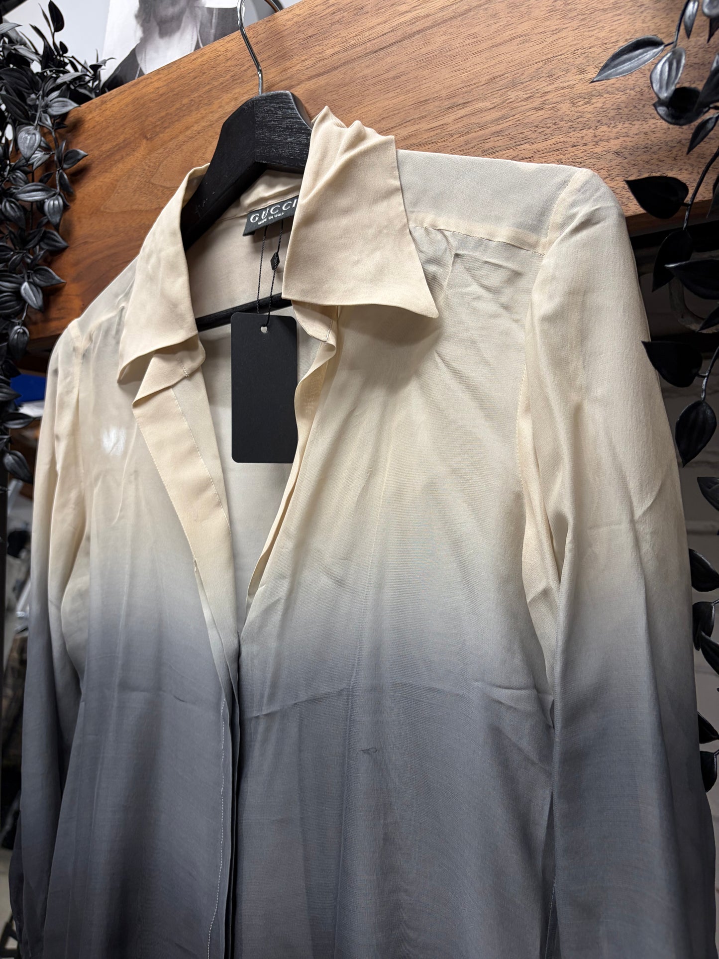 SS1997 Gucci by Tom Ford ‘Runway’ Gradient 100% Silk Button Up Shirt