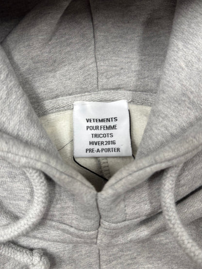 AW2016 Vetements ‘Collegiate’ Split Logo Hoodie