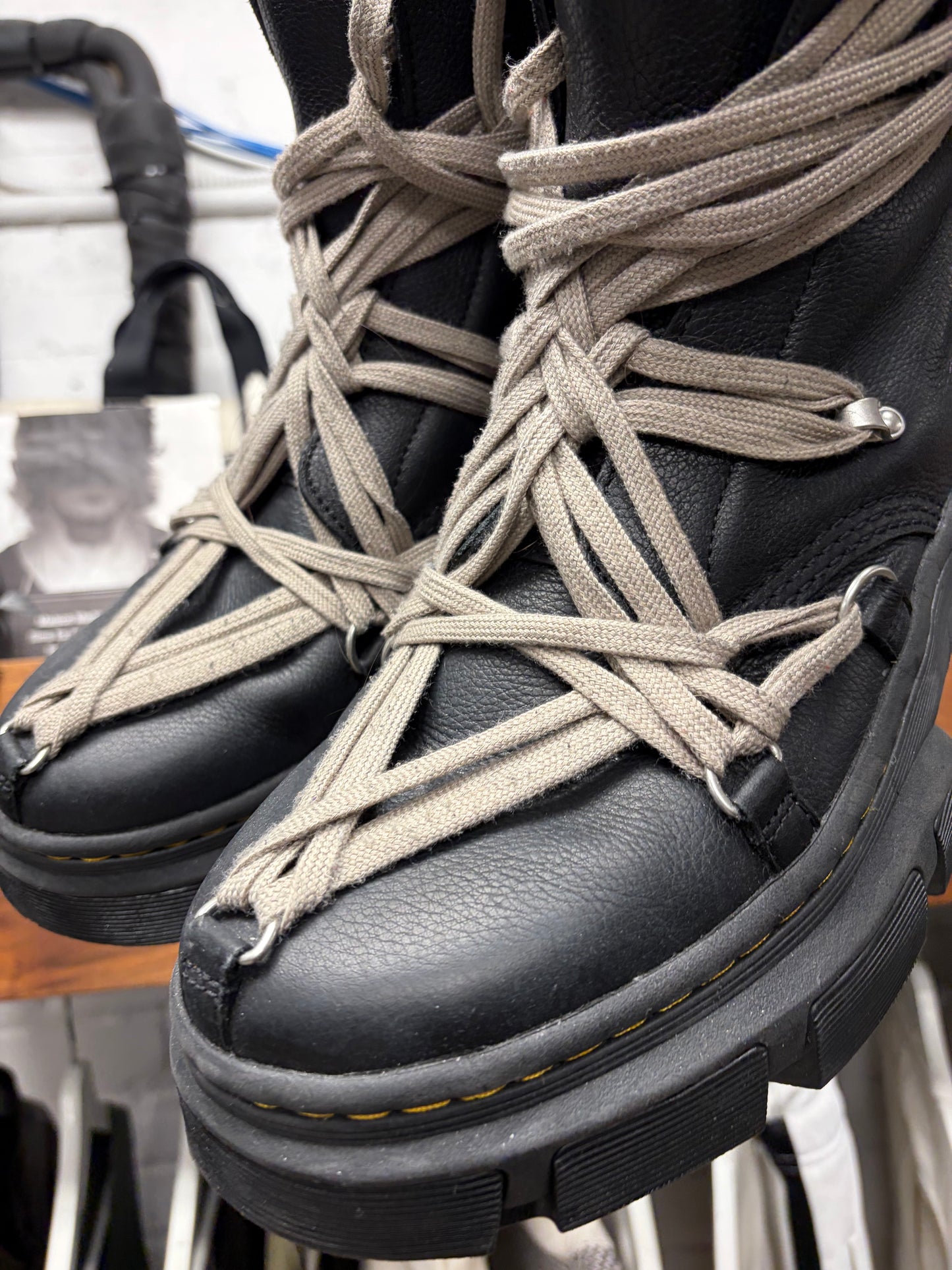 Rick Owens x Doc Martens ‘1460 DMXL’ Pentagram Lace Boots