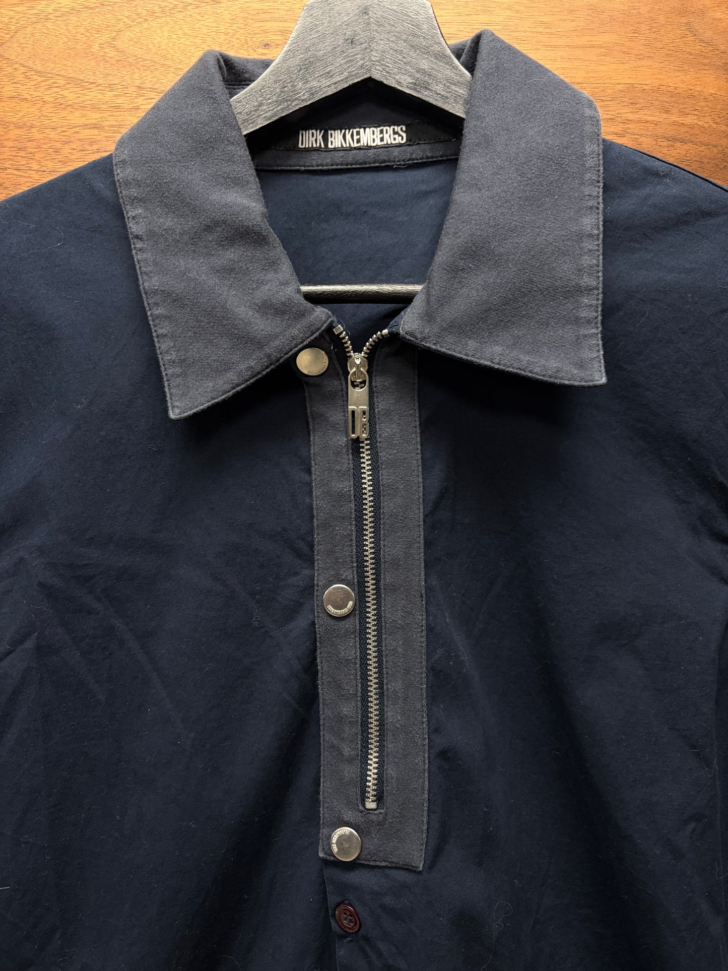 Dirk Bikkembergs 1/4 Zip Collared Light Cotton Polo