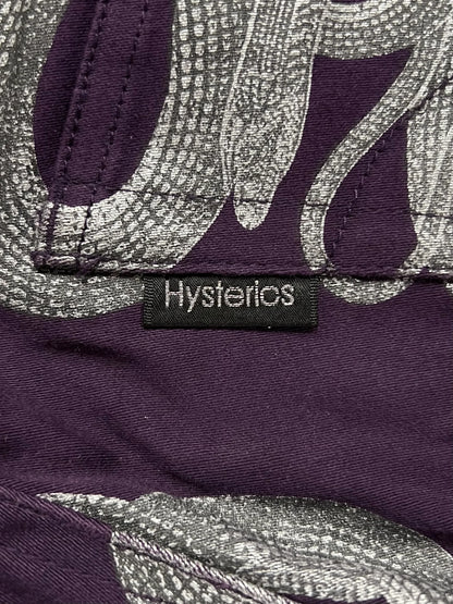 Hysteric Glamour ‘Snake Print’ Purple Flared Skinny Denim